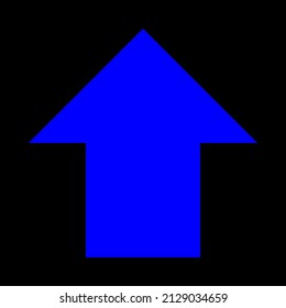 arrow up direction or upload vector icon flat symbol