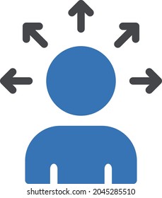 arrow direction vector glyph colour icon