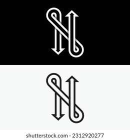 Arrow Direction Way Abstract Logo