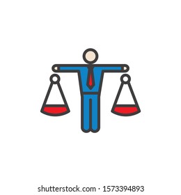 Arrow, directional way sign, showing making a decision or choice icon vector