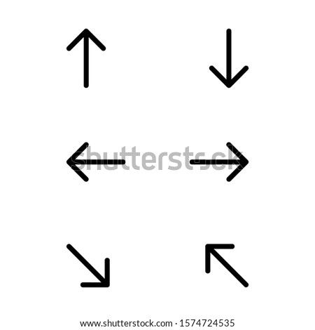 Arrow directions icon with variations