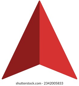 arrow directions, navigation, flat design, triangle shapes