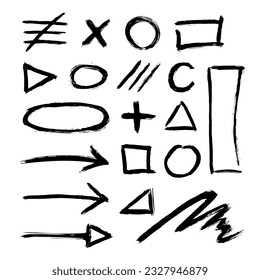 Arrow and doodle elements set