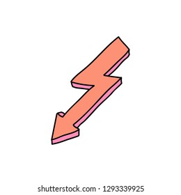 arrow doodle icon