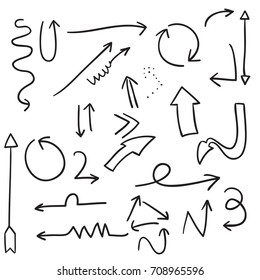 arrow doodle. Arrow line
