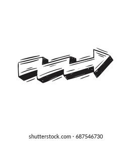 Arrow Doodle Vector Illustration