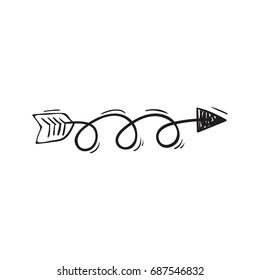 Arrow Doodle Vector Illustration