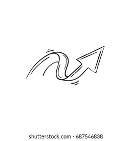 Arrow Doodle Vector Illustration