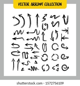 Arrow doodles collection. Hand drawn arrows.