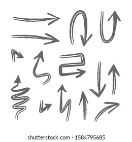 Arrow doodles collection. Hand drawn arrows.