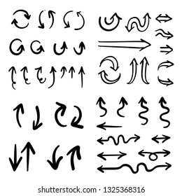Arrow doodles, infographic elements, hand drawn arrows