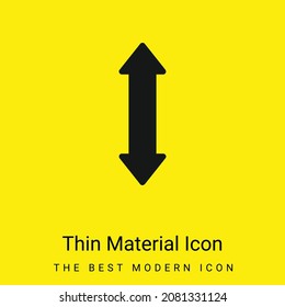 Arrow Double Up And Down Sign minimal bright yellow material icon