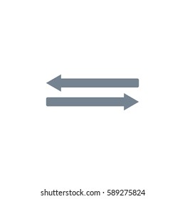 arrow double icon. Gray icon