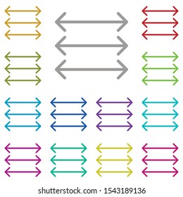 arrow, double icon. Simple thin line, outline vector element of Arrow icons set for UI and UX, website or mobile application on white background