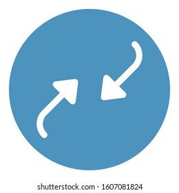 
Arrow, double Isolated Vector Icon which can be easily modified or edited
