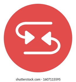 
Arrow, double Isolated Vector Icon which can be easily modified or edited
