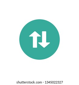 Arrow up and down button icon
