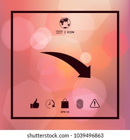 Arrow down icon