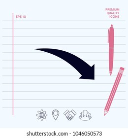 Arrow down icon