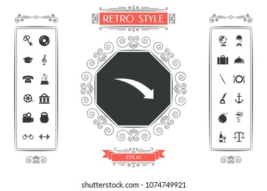 Arrow down icon