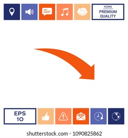 Arrow down icon