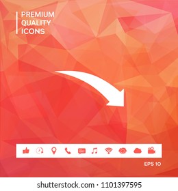 Arrow down icon