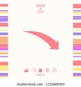 Arrow down icon