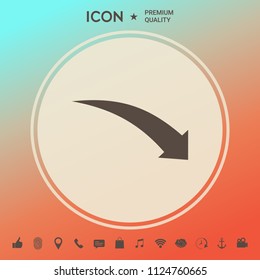 Arrow down icon