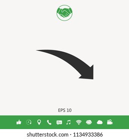Arrow down icon