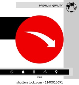 Arrow down icon