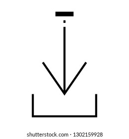 arrow down icon