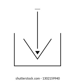 arrow down icon