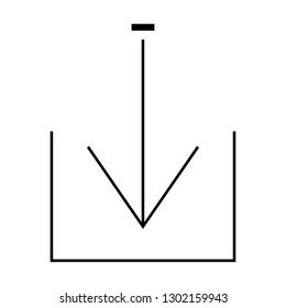 arrow down icon