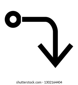 arrow down icon