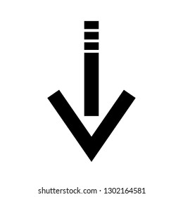 arrow down icon