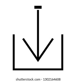 arrow down icon