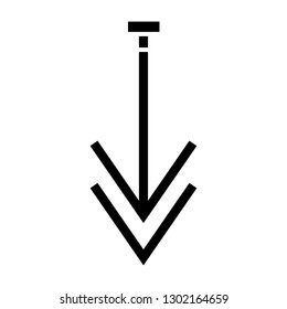 arrow down icon