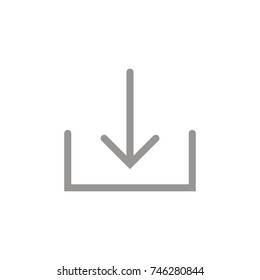 Arrow down icon, down icon, download icon, save icon