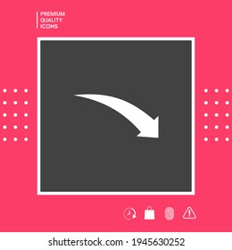 Arrow down icon. Element for your design