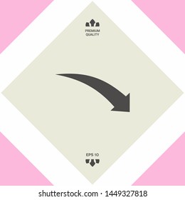Arrow down icon. Graphic elements for your design