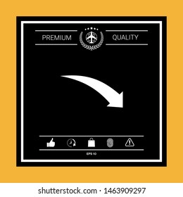 Arrow down icon. Graphic elements for your design