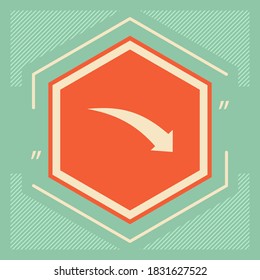 Arrow down icon. Graphic elements for your design