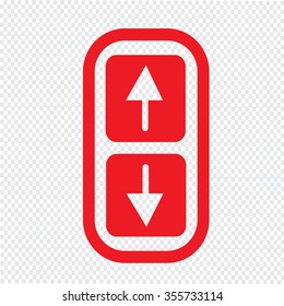 Arrow up and down icon Illustration symbol design