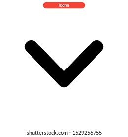 arrow down icon isolated sign symbol vector illustration - high quality black style vector icons
