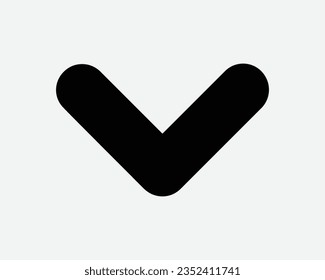 Arrow Down Icon Point Pointer Download Under Underneath Below South Navigation Position Direction Path Black White Shape Vector Clipart Sign Symbol