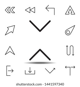 arrow, up and down icon. Simple thin line, outline vector element of Arrow icons set for UI and UX, website or mobile application