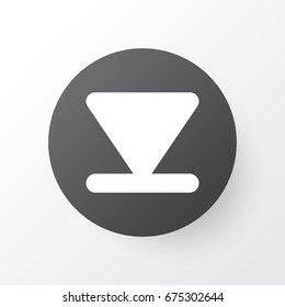Arrow Down Icon Symbol. Premium Quality Isolated Bottom Element In Trendy Style.