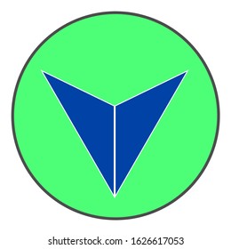 
Arrow down icon or symbol or sign 
