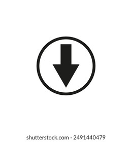 Arrow down icon. Arrow symbol. Arrow icon for your web design