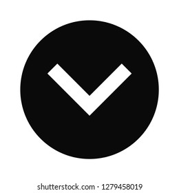 Arrow Down icon vector